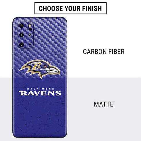 NFL Baltimore Ravens Distressed Galaxy S20 Plus Skin